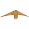 Ekena Millwork Bellingham Rough Sawn Timber Gable Bracket, Western Red Cedar, 60"W x 10"H x 2"D x 6"F, 4/12 Pitch GBW060X10X0206BEL00RWR - alternate 4